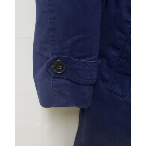 GAP Women's Navy Blue Trench Coat Fully Lined Double Breasted S Pre Owned Good - Picture 11 of 15